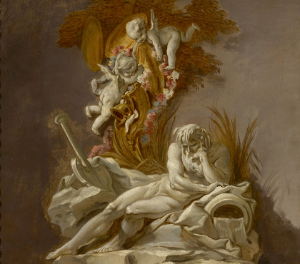 Etudes des dieux fleuves, traditionnellement identifiés comme le Rhône et le Rhin (2)